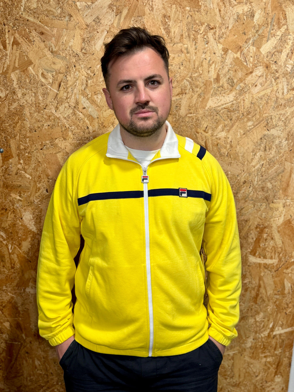 Fila MKII Track Top Buttercup/Black/White