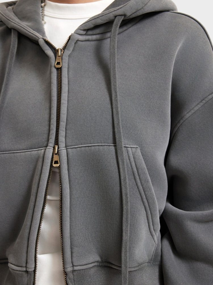 DCRB Cropped Women Zip Up