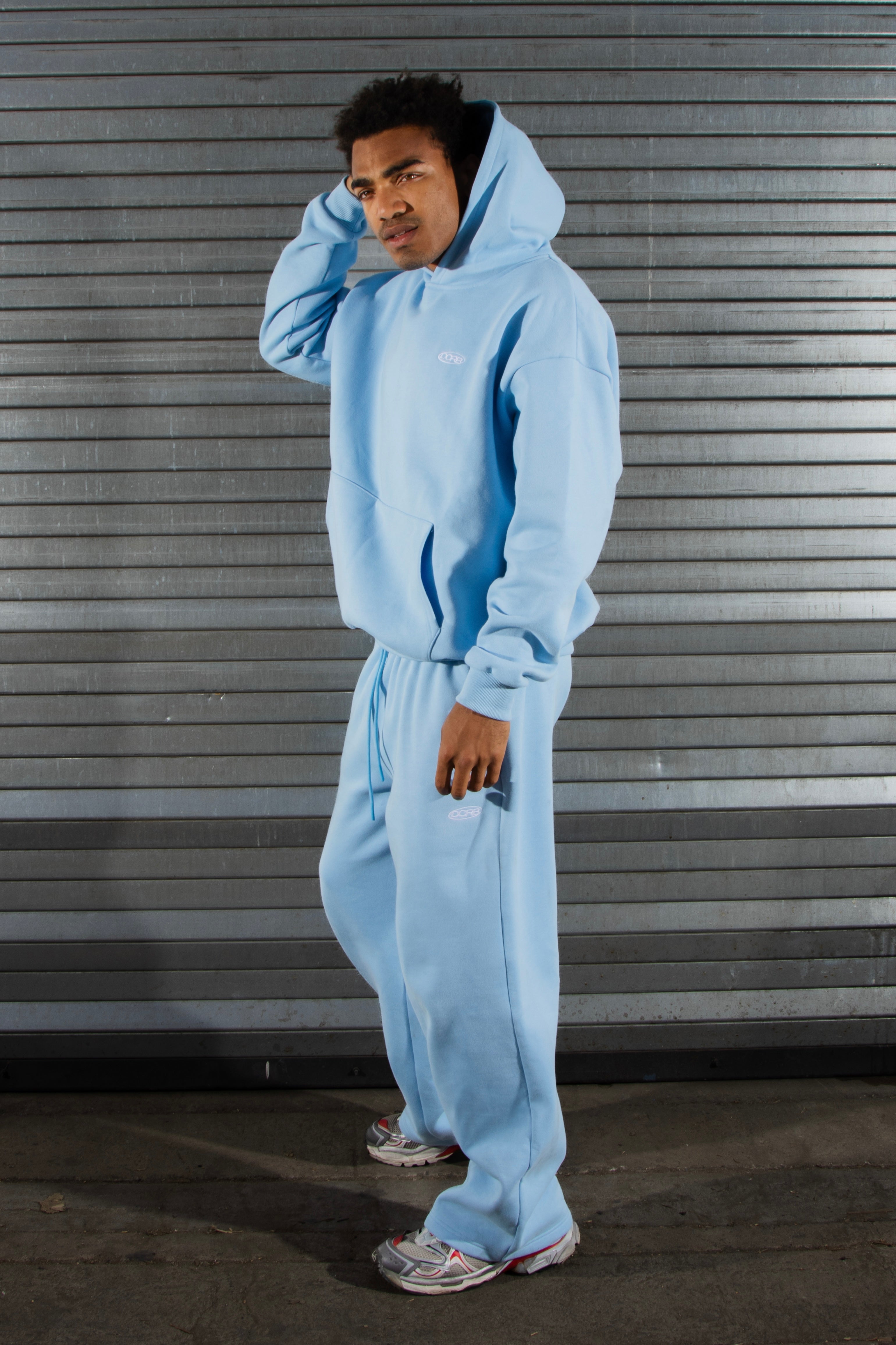 DCRB Tracksuit Open Leg Jogger - Baby Blue