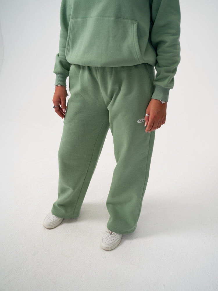 DCRB Tracksuit Open Leg Jogger - Light Green