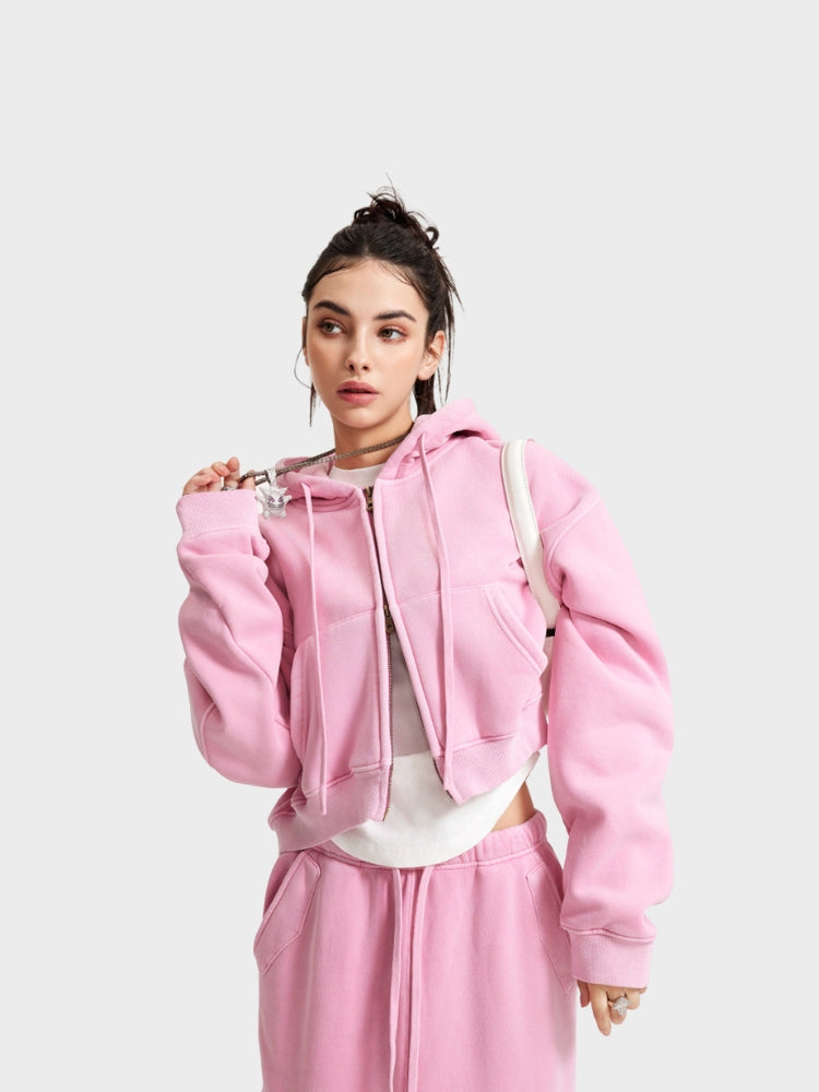 DCRB Cropped Women Zip Up