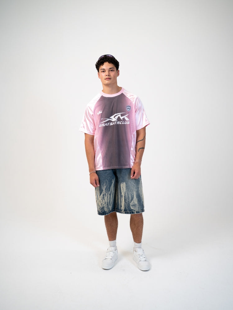 DCRB Distressed Football Mesh Tee