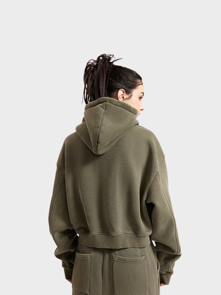DCRB Cropped Women Zip Up