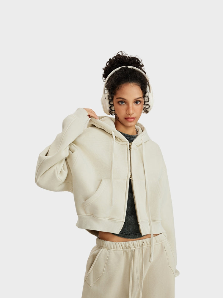 DCRB Cropped Women Zip Up