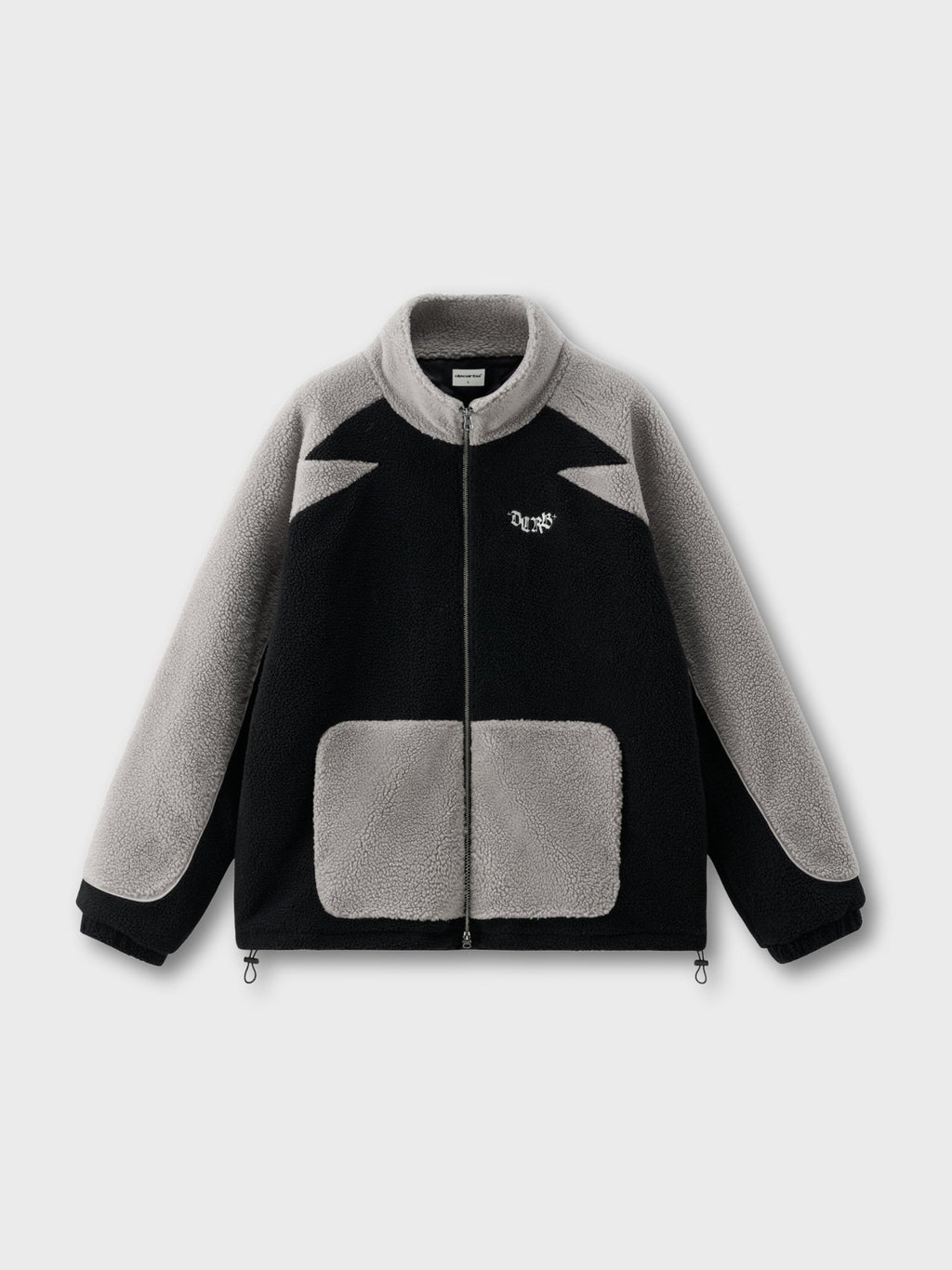 DCRB Two Tone Sherpa Fleece Jacket Black