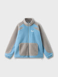 DCRB Two Tone Sherpa Fleece Jacket Blue