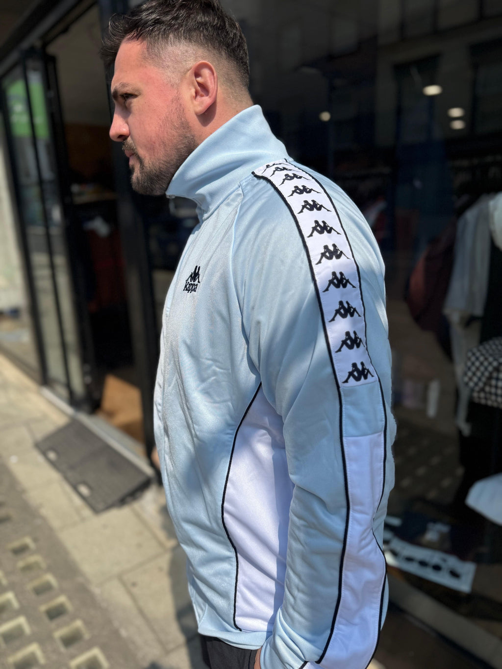 Kappa Merezo Track Top Sky Blue