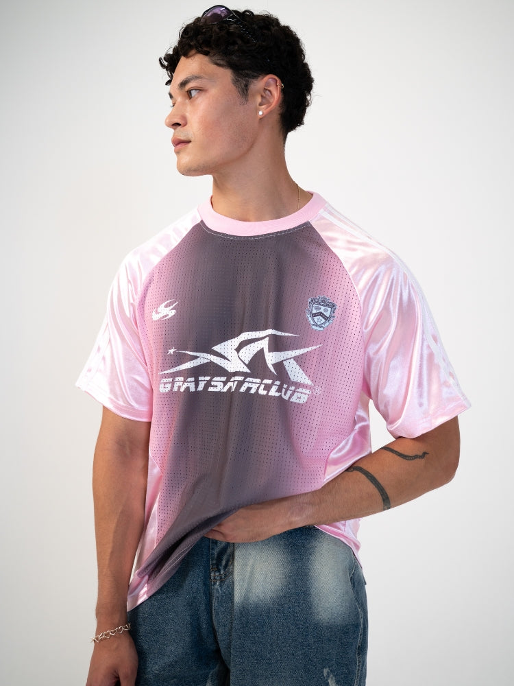 DCRB Distressed Football Mesh Tee