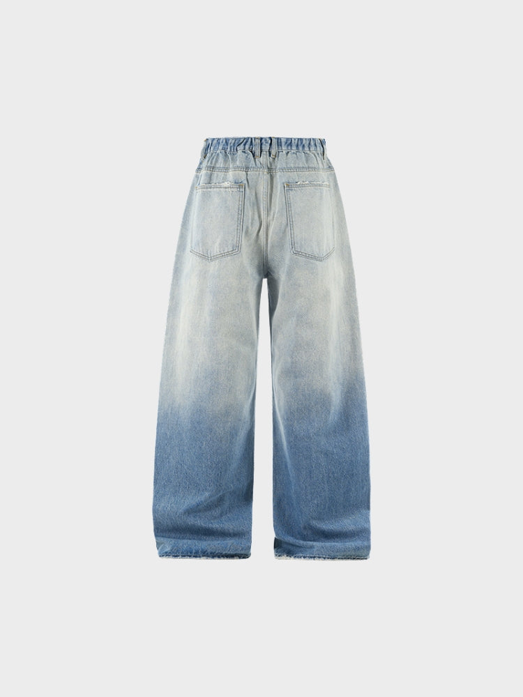 DCRB White Washed Baggy Denim Jeans