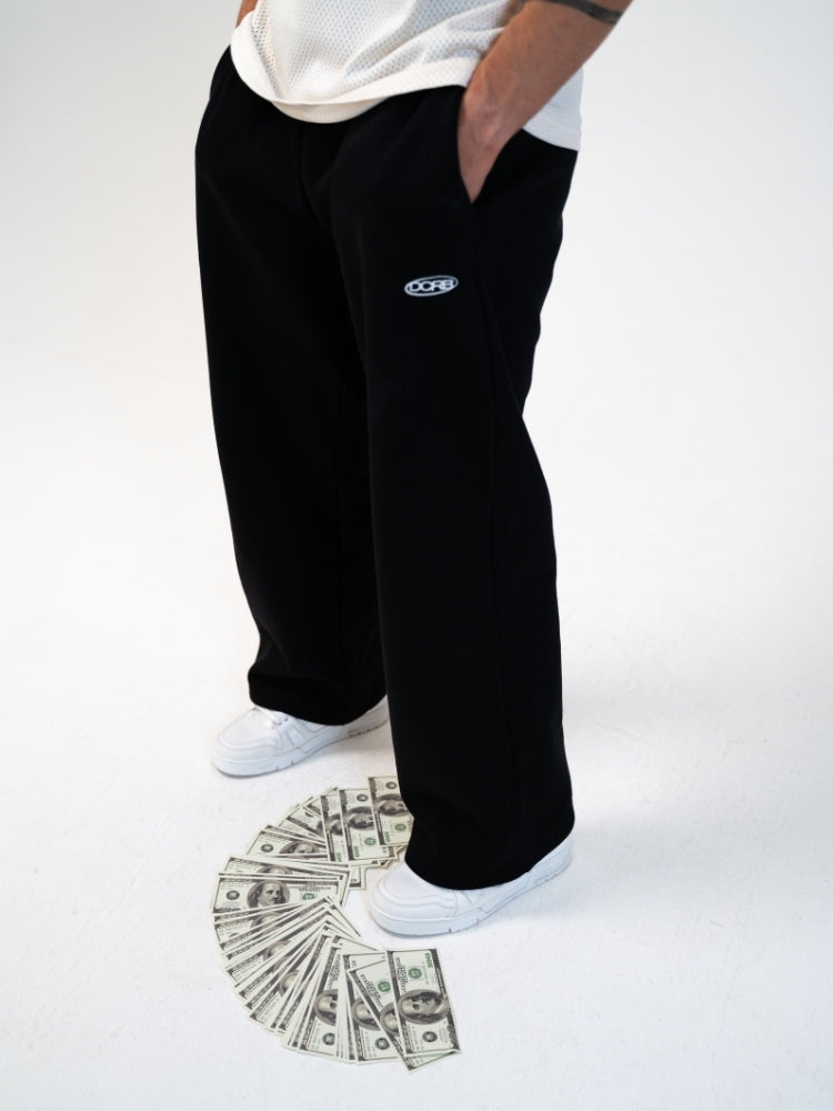 DCRB Tracksuit Open Leg Jogger - Black