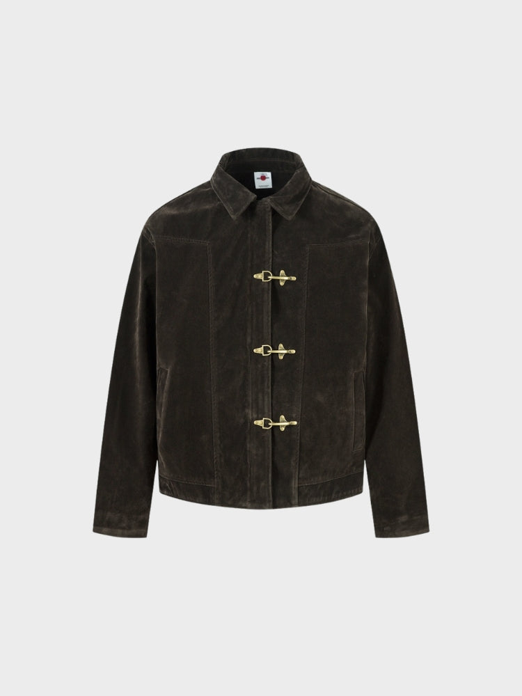 DCRB Retro Spliced Suide Jacket