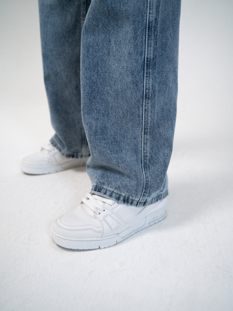 DCRB Baggy Denim Jeans - Grey/Blue