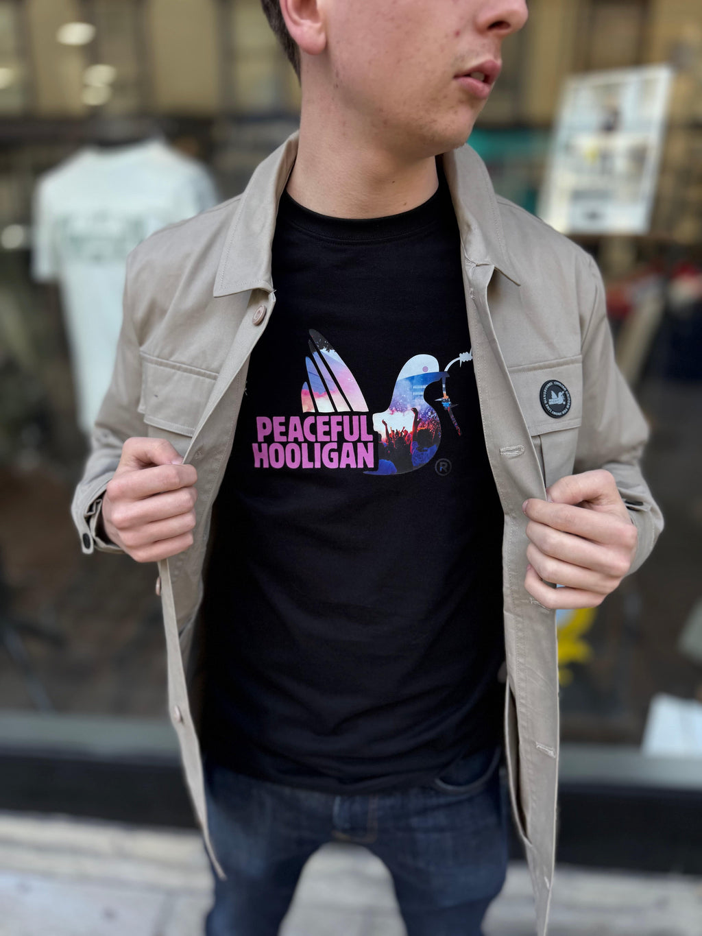 Peaceful Hooligan Flare T-Shirt Black