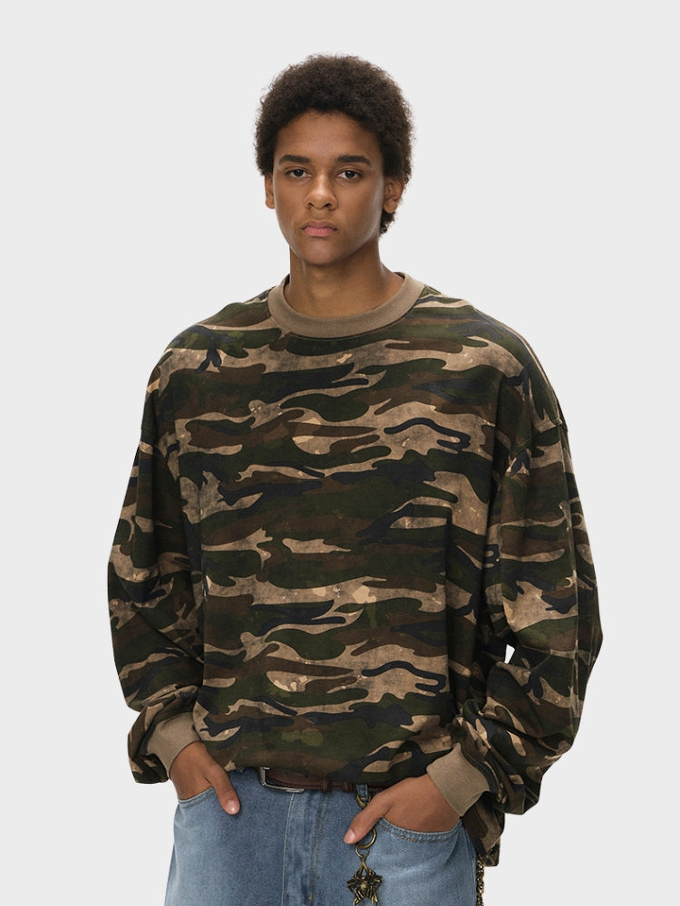 DCRB Camo Boxy Fit Longsleeve