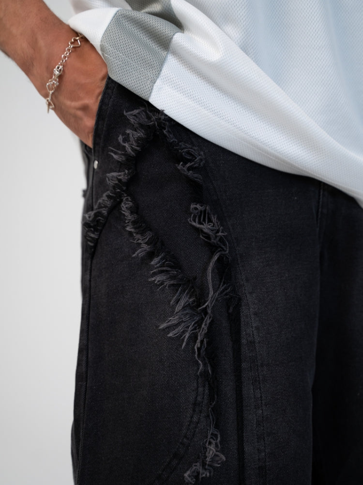 DCRB Distressed Street Denim Jorts