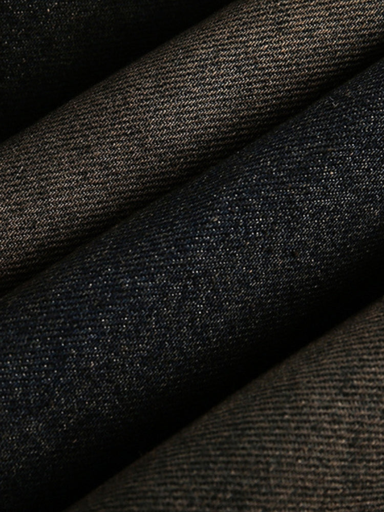 DCRB Washed Denim Fur Jacket