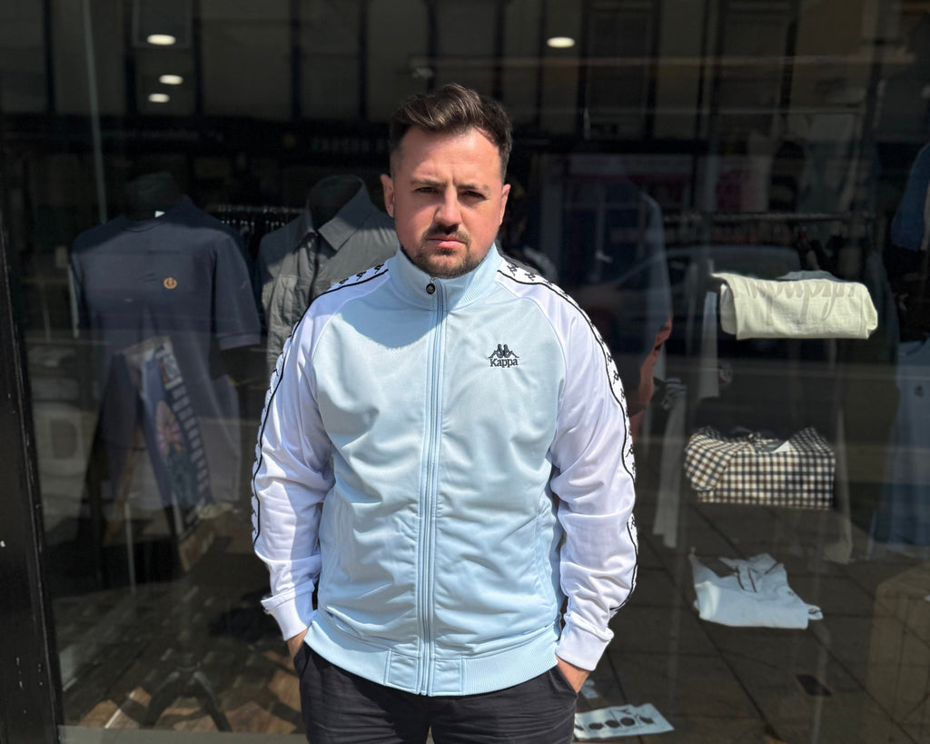 Kappa Uriah Track Top Sky Blue