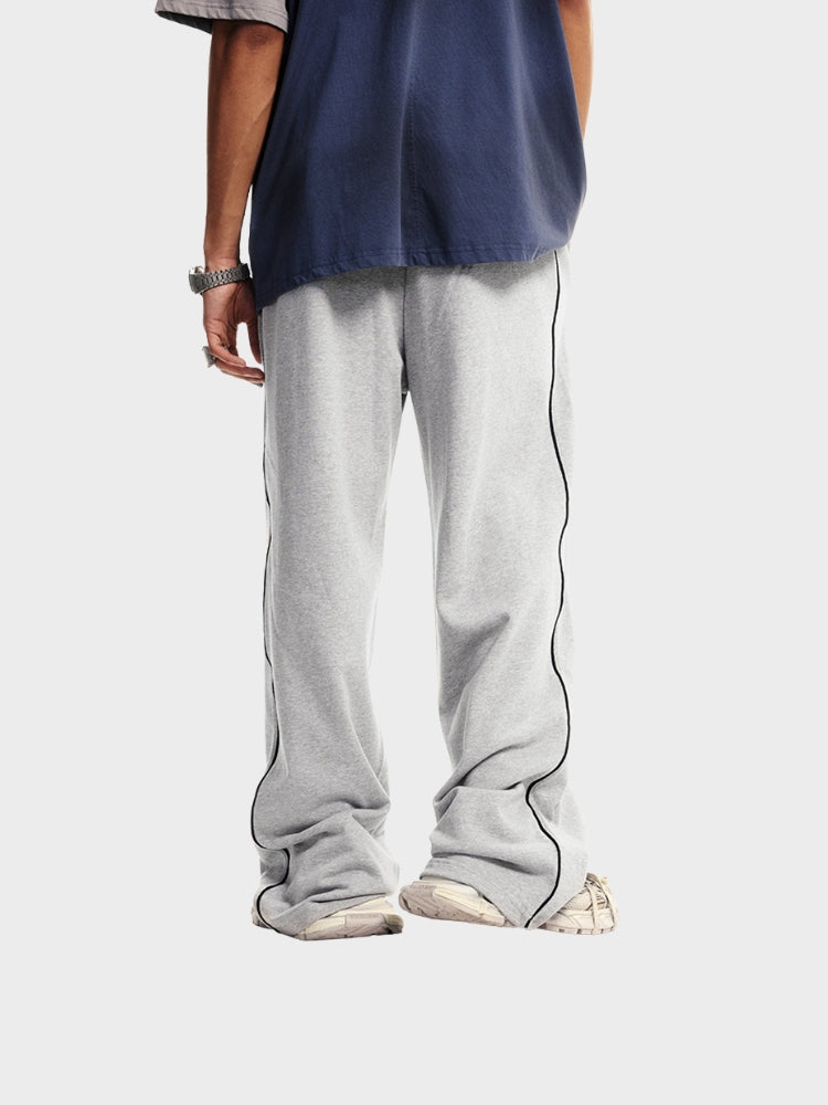 DCRB 380 GSM Striped Open Leg Joggers