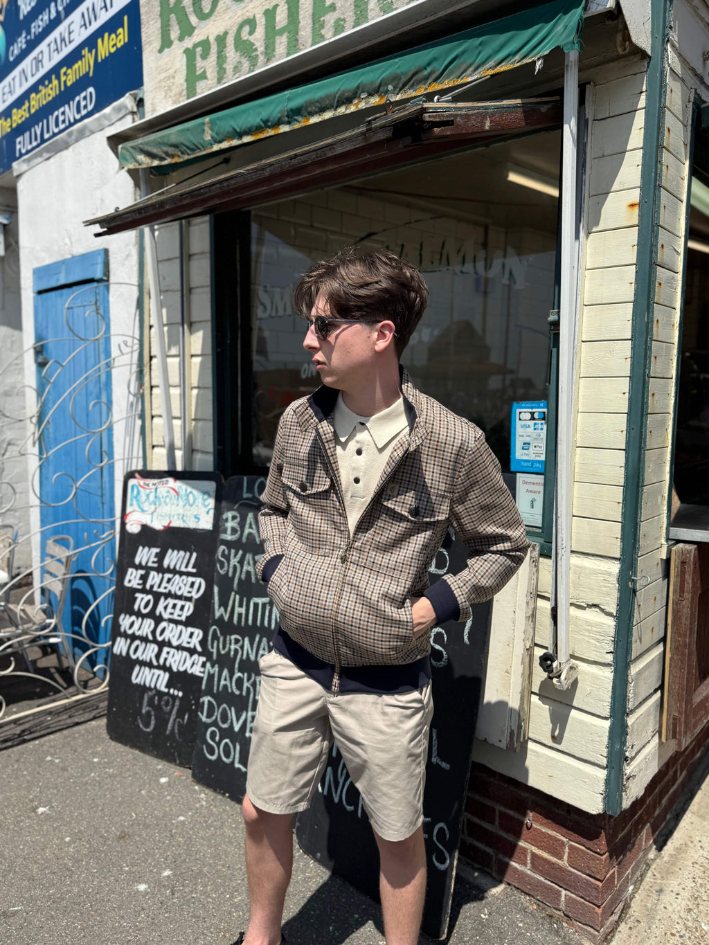 Gabicci Vintage Theo Harrington Jacket in Adriatic