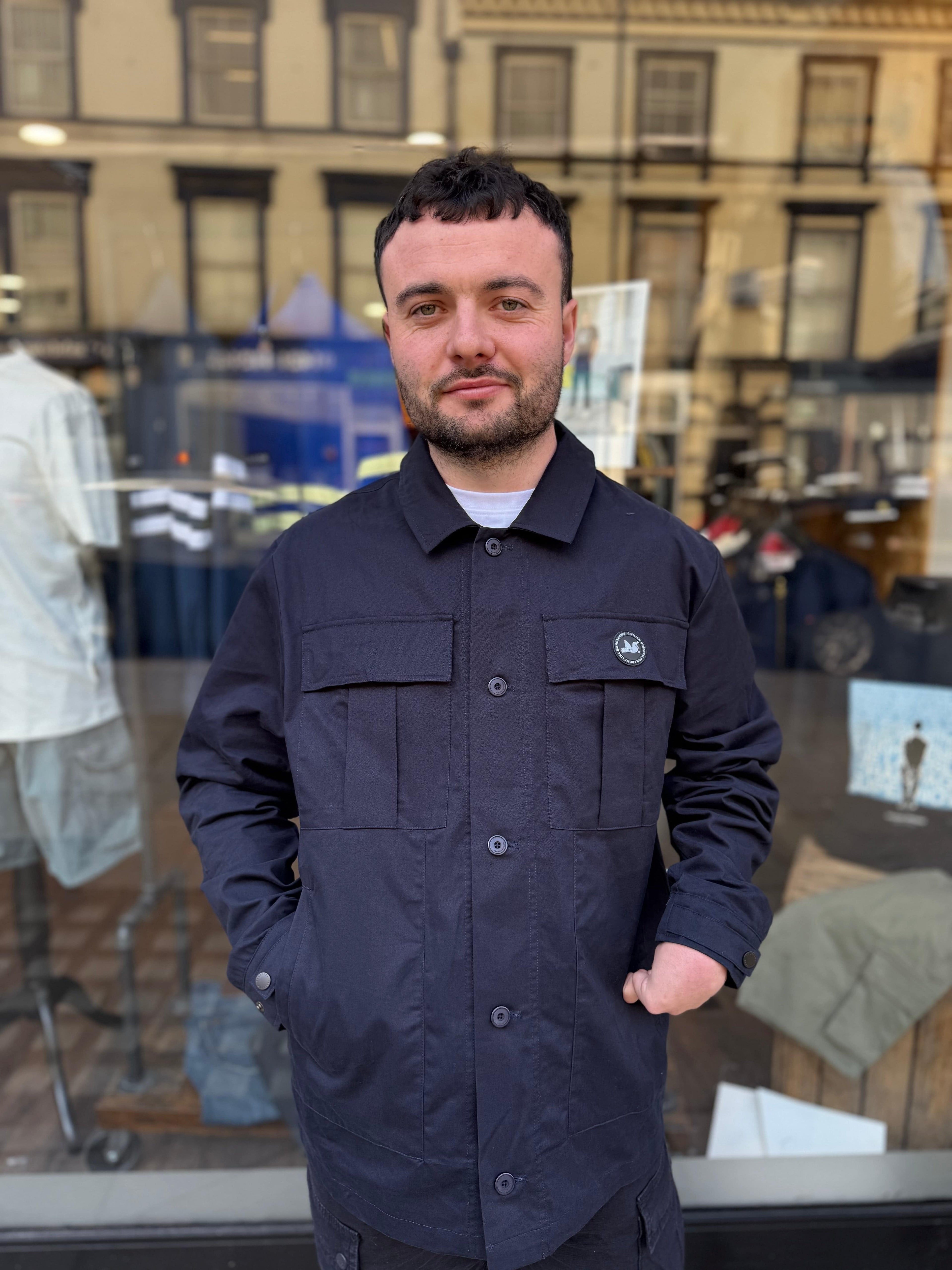 Peaceful Hooligan Harrison Jacket Navy