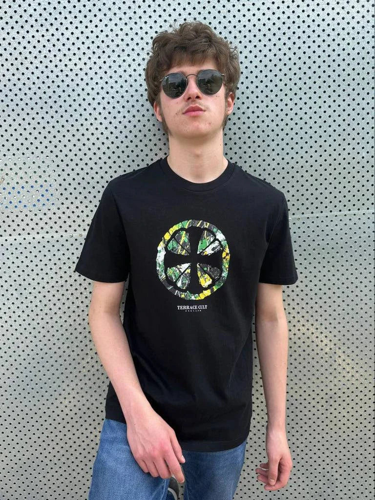 Terrace Cult Adored T-Shirt Black/Green