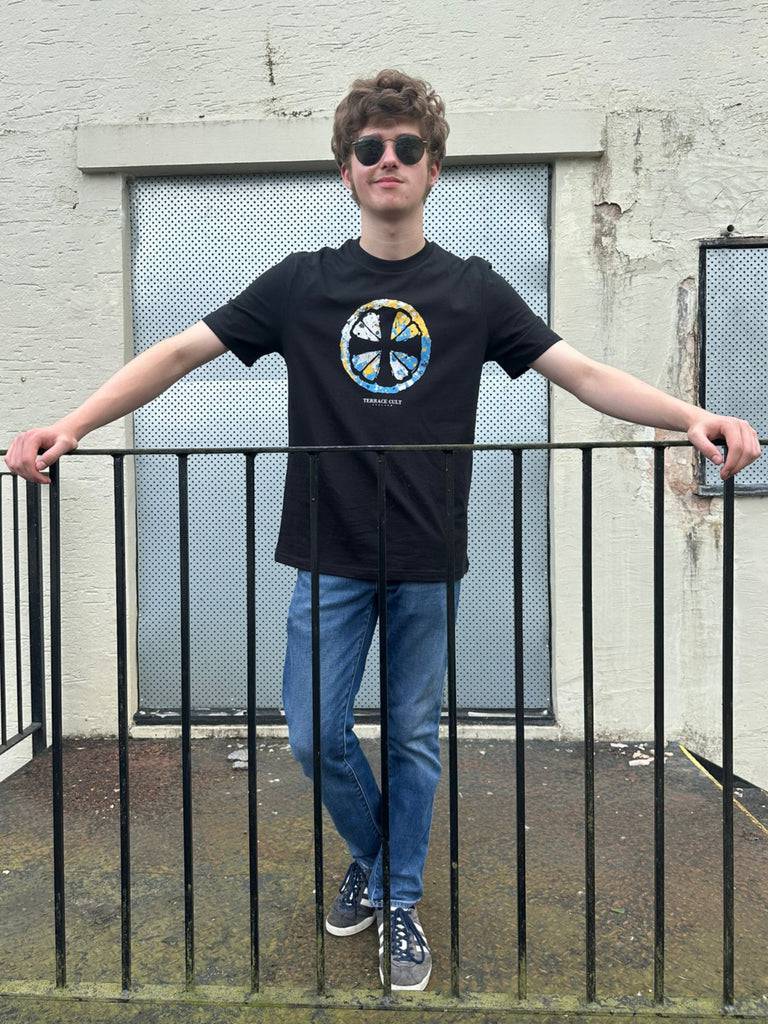 Terrace Cult Adored T-Shirt Black/Sky Bkue