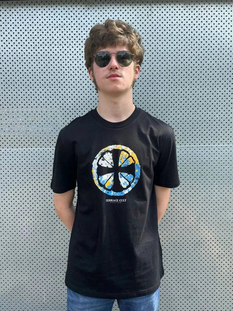 Terrace Cult Adored T-Shirt Black/Sky Bkue