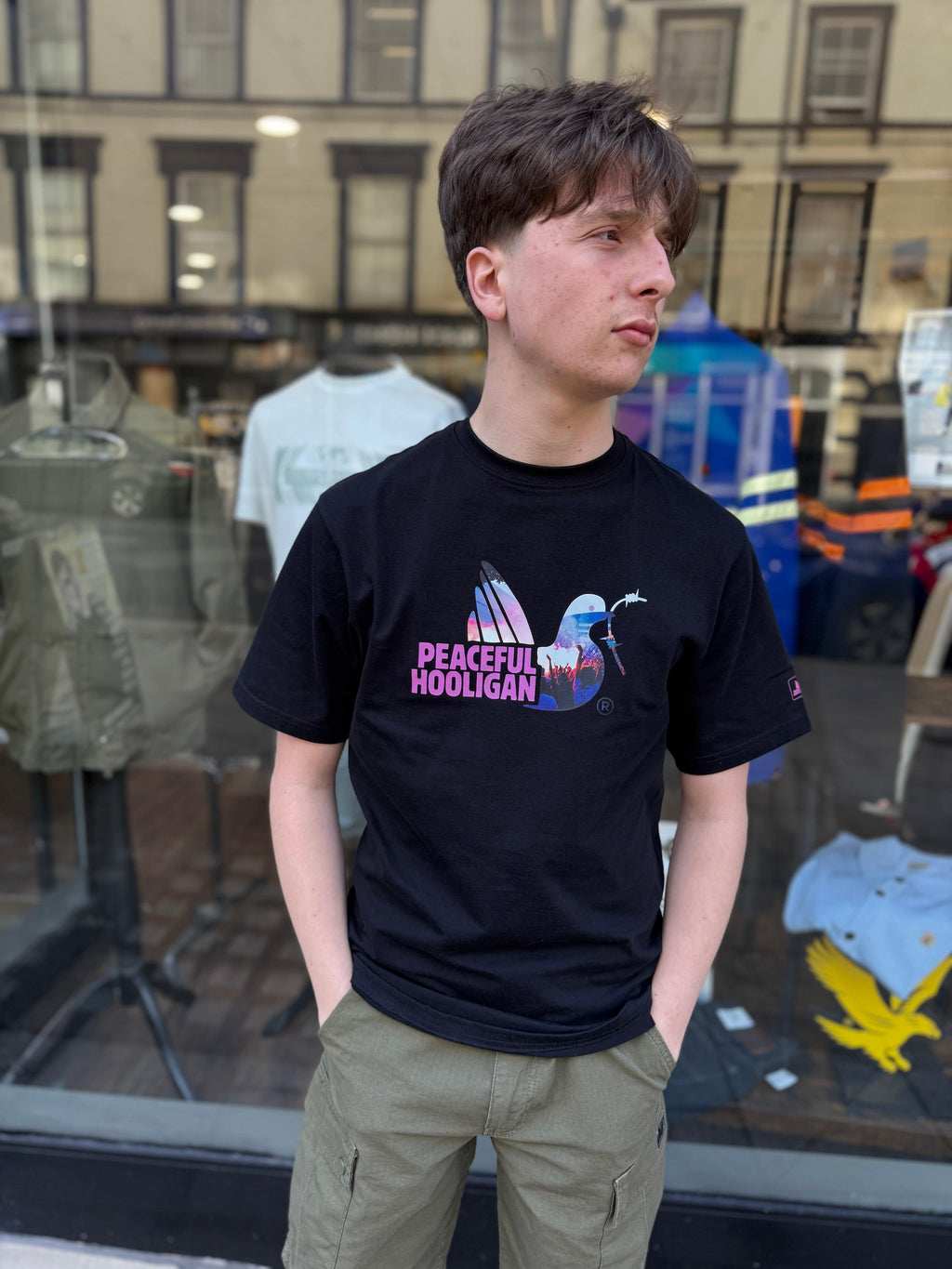 Peaceful Hooligan Flare T-Shirt Black