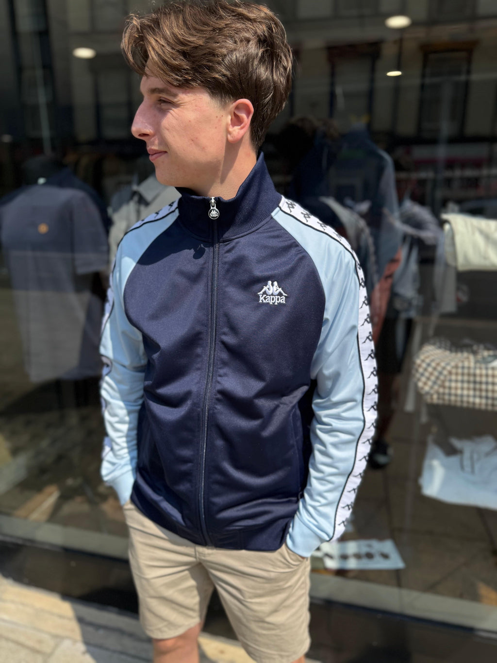 Kappa Uriah Track Top Navy