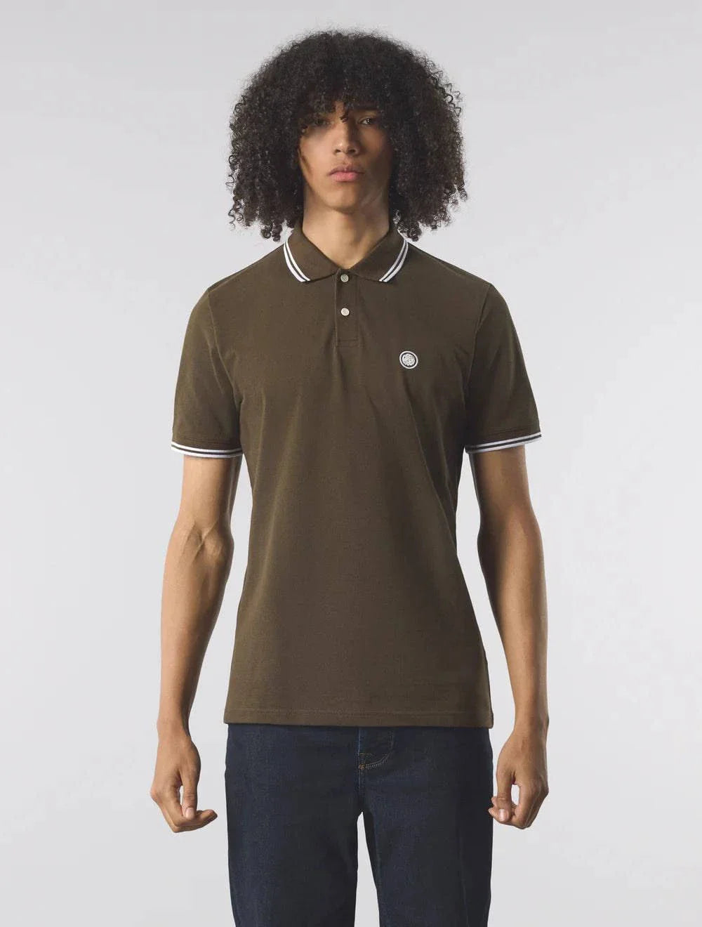 Pretty Green Barton Polo Shirt Brown