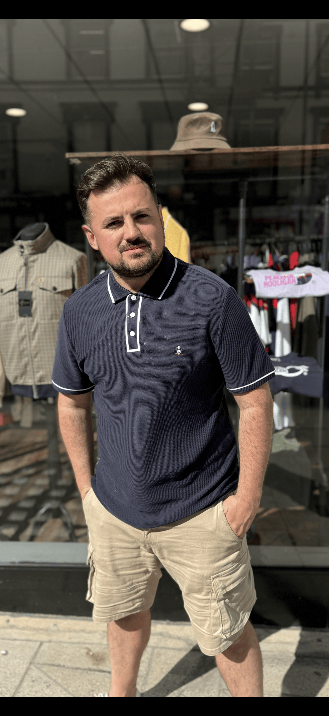 Original Penguin Earl Mesh Polo Dark Sapphire