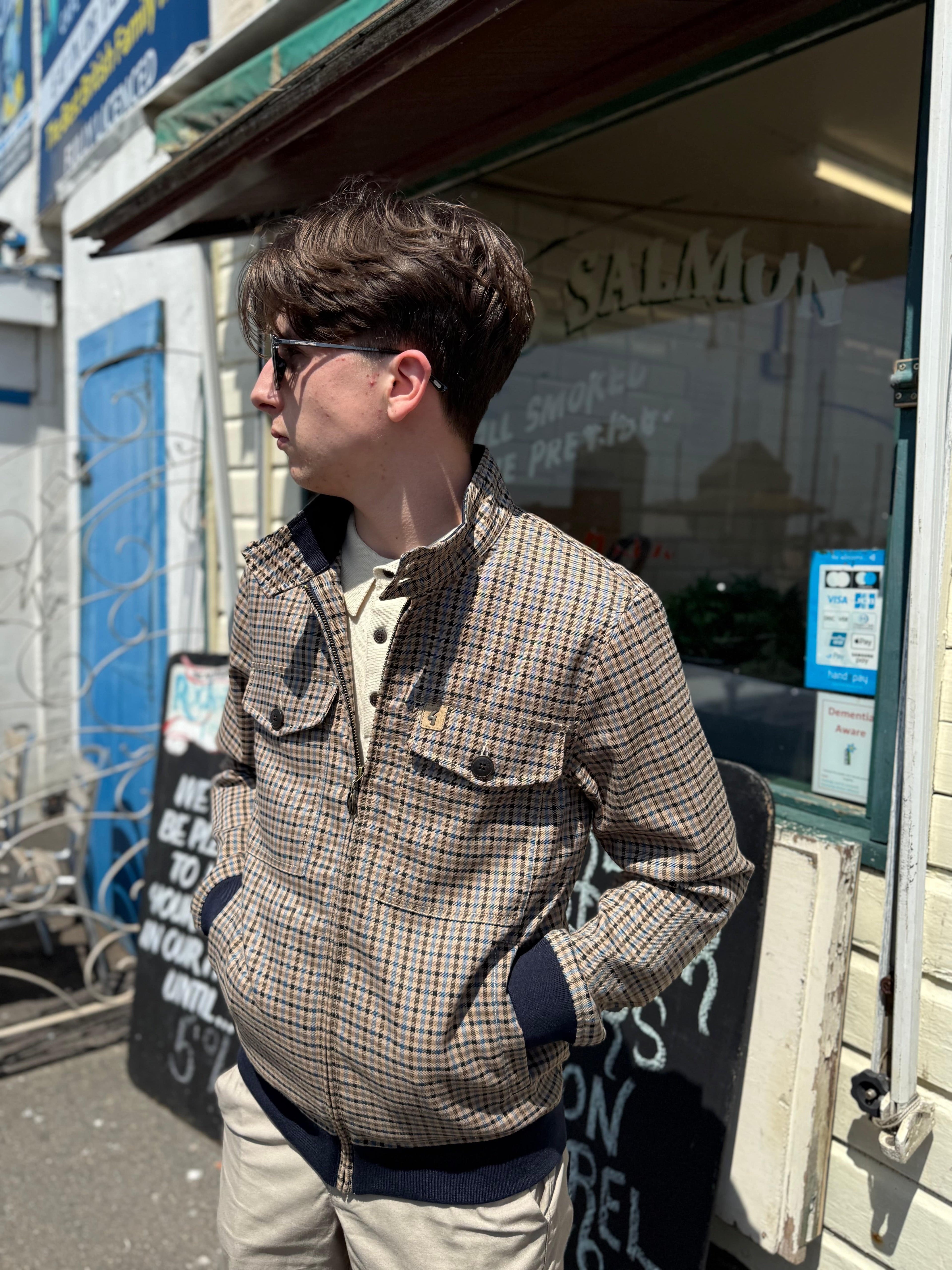 Gabicci Vintage Theo Harrington Jacket in Adriatic