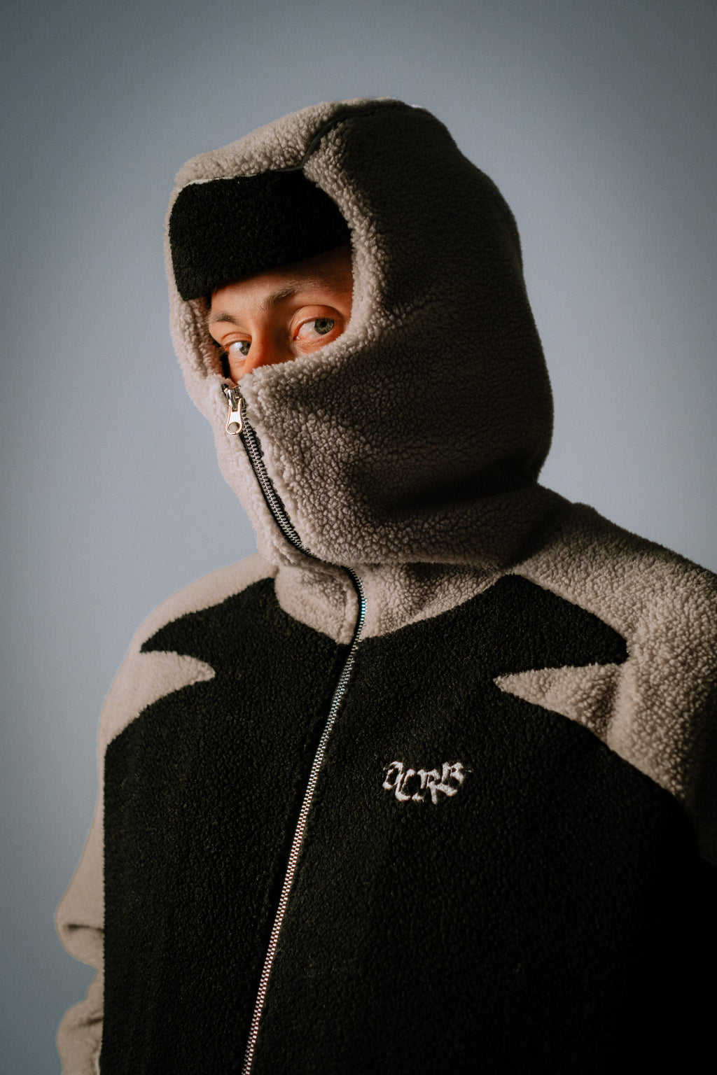 DCRB - Black & Grey Sherpa Ninja Fleece