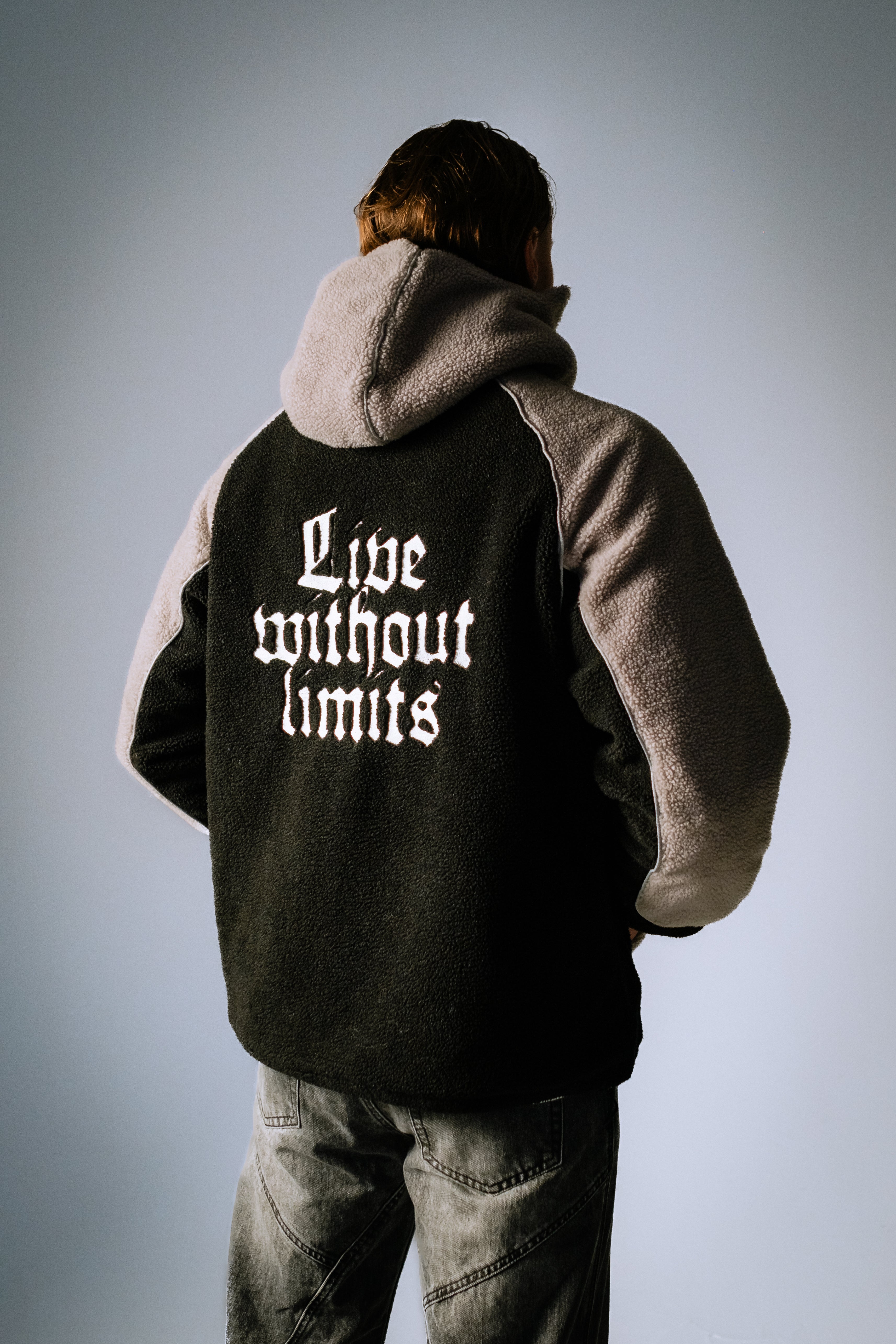 DCRB - Black & Grey Sherpa Ninja Fleece