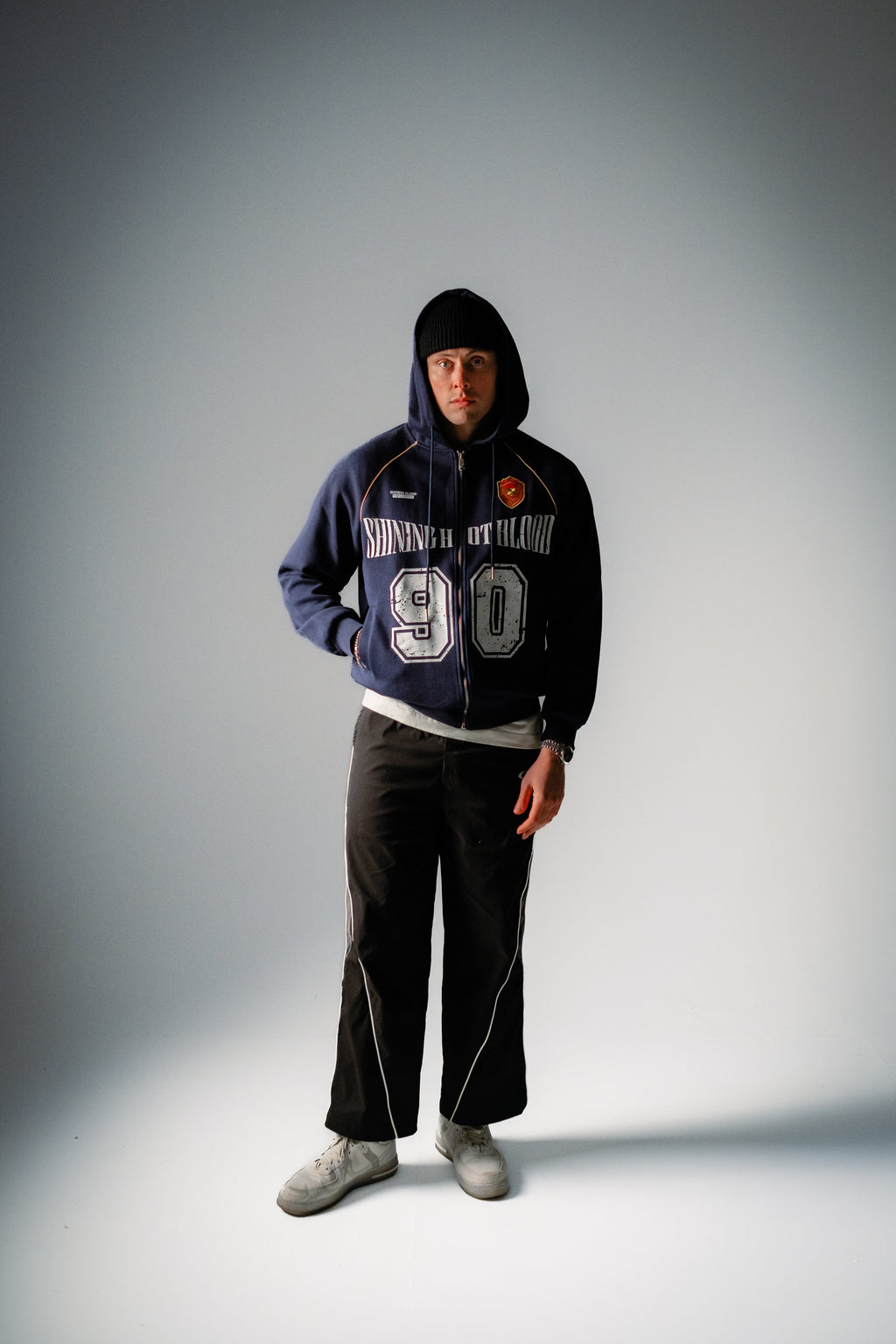 Vintage Sinner 90 Hoodie with Zipper