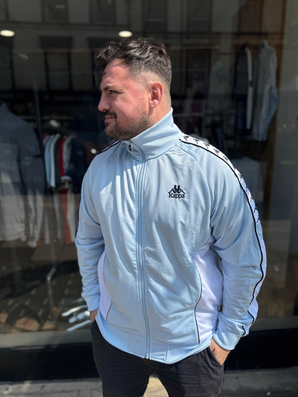 Kappa Merezo Track Top Sky Blue