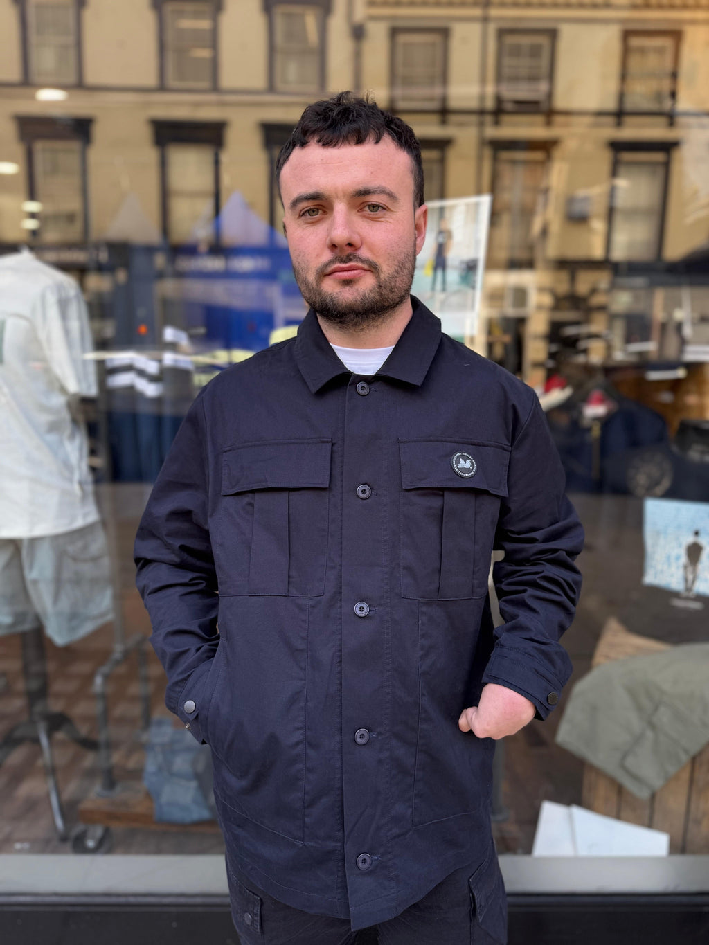 Peaceful Hooligan Harrison Jacket Navy