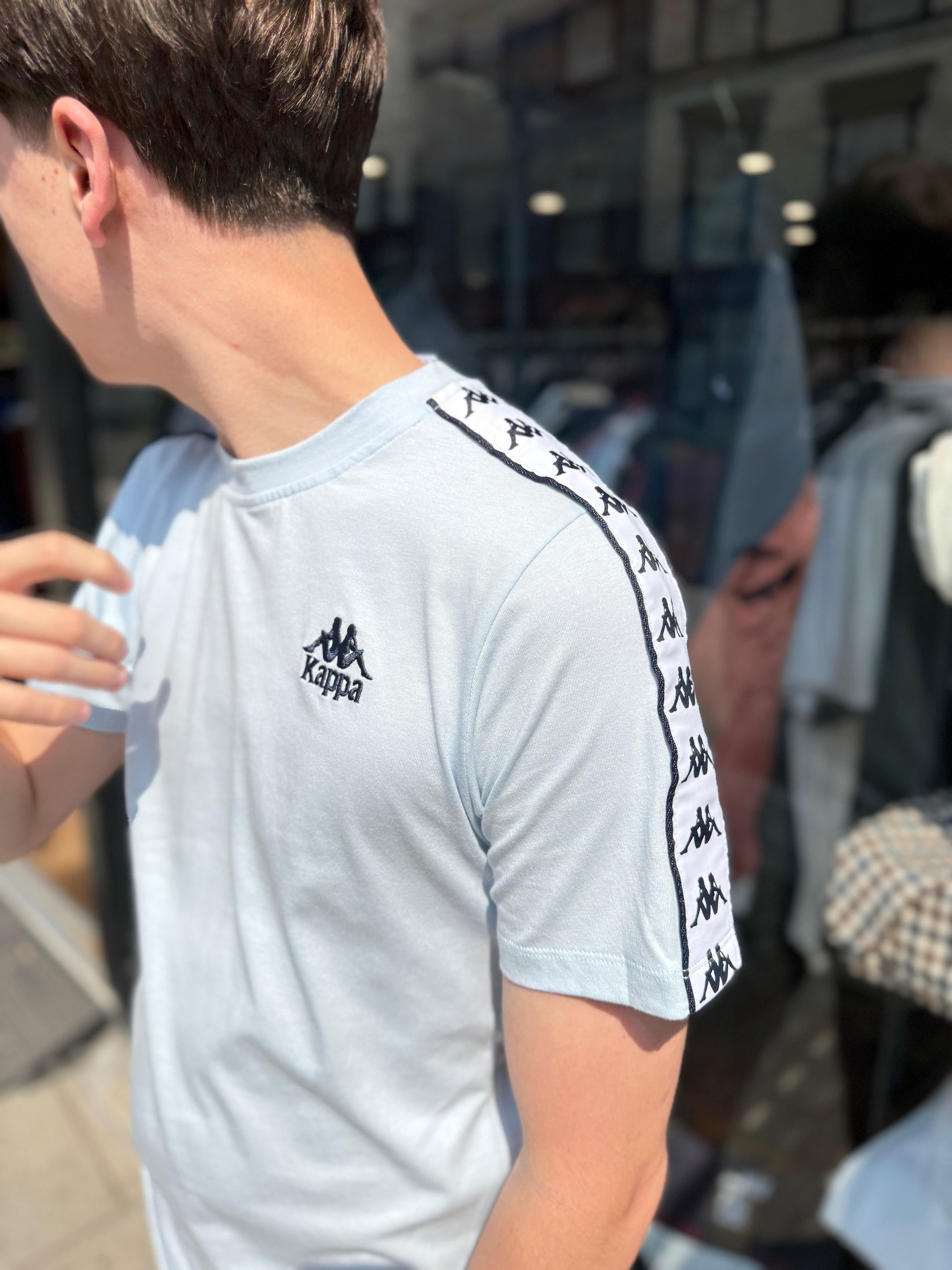 Kappa Umara T-Shirt Blue Azure/White