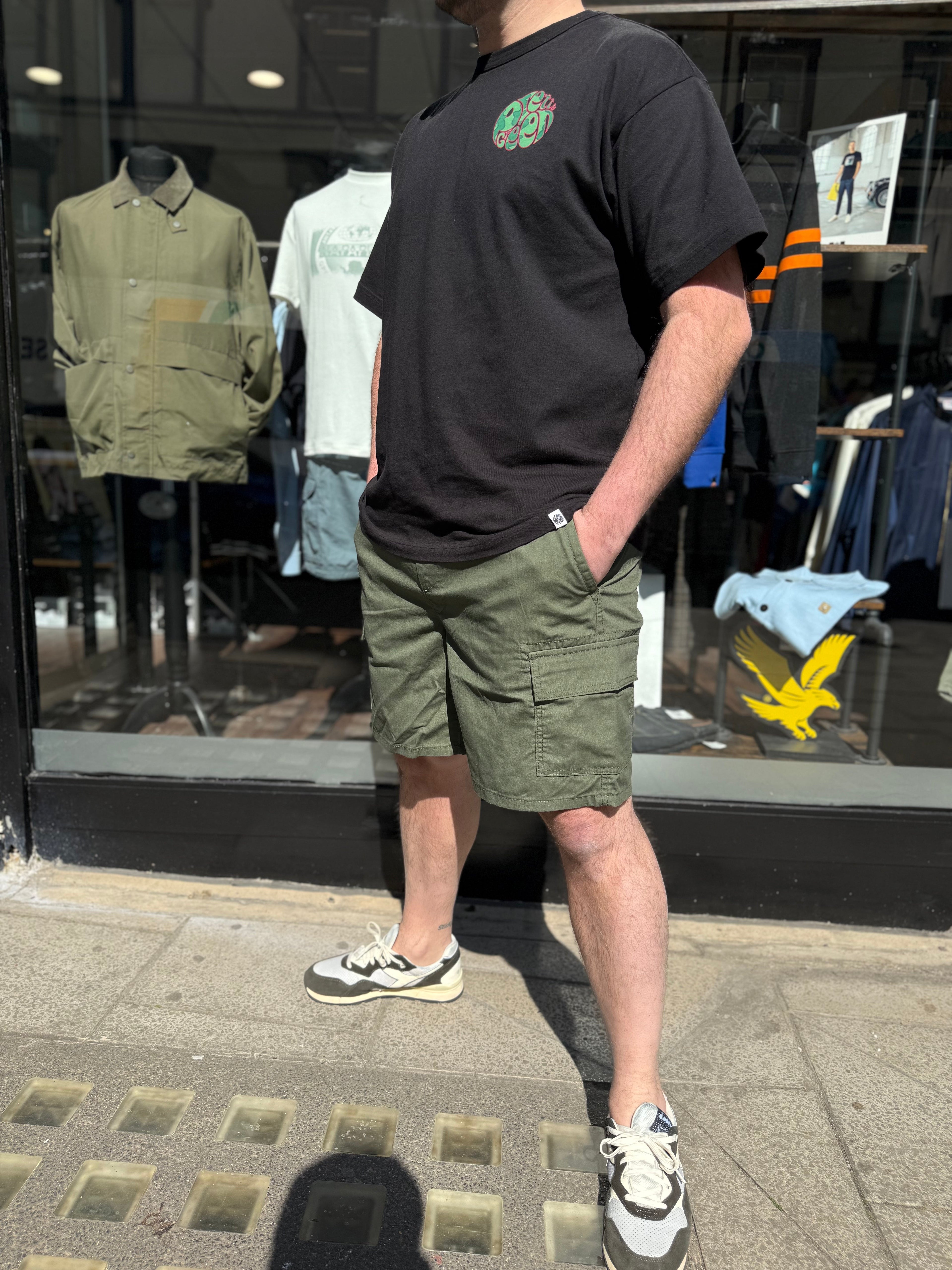 Only and Sons Onskal Cargo Shorts Green