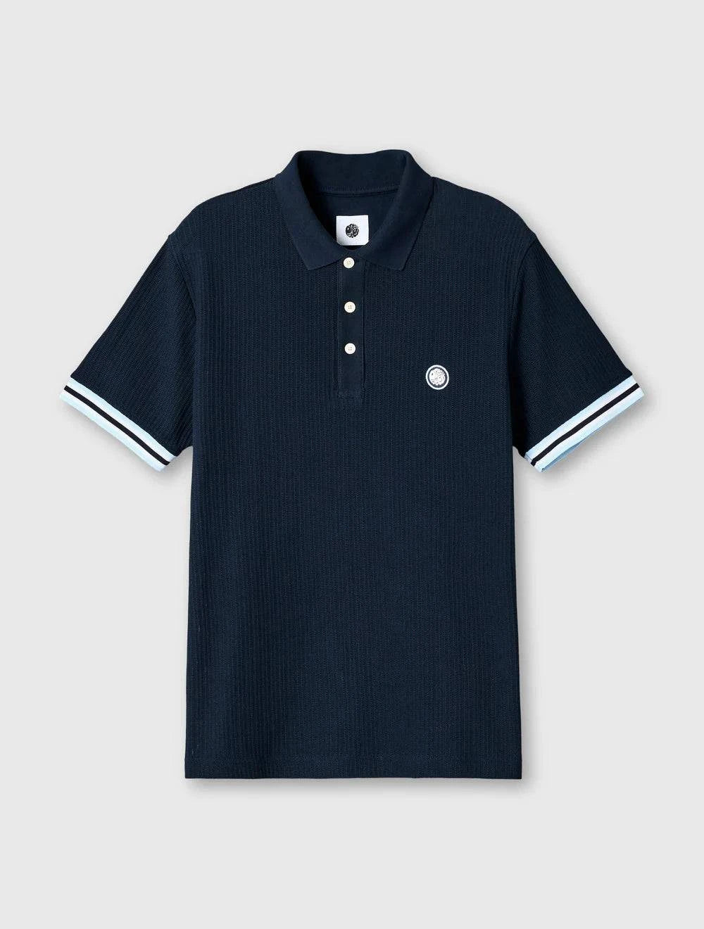 Pretty Green Cressa Tipped Polo Navy