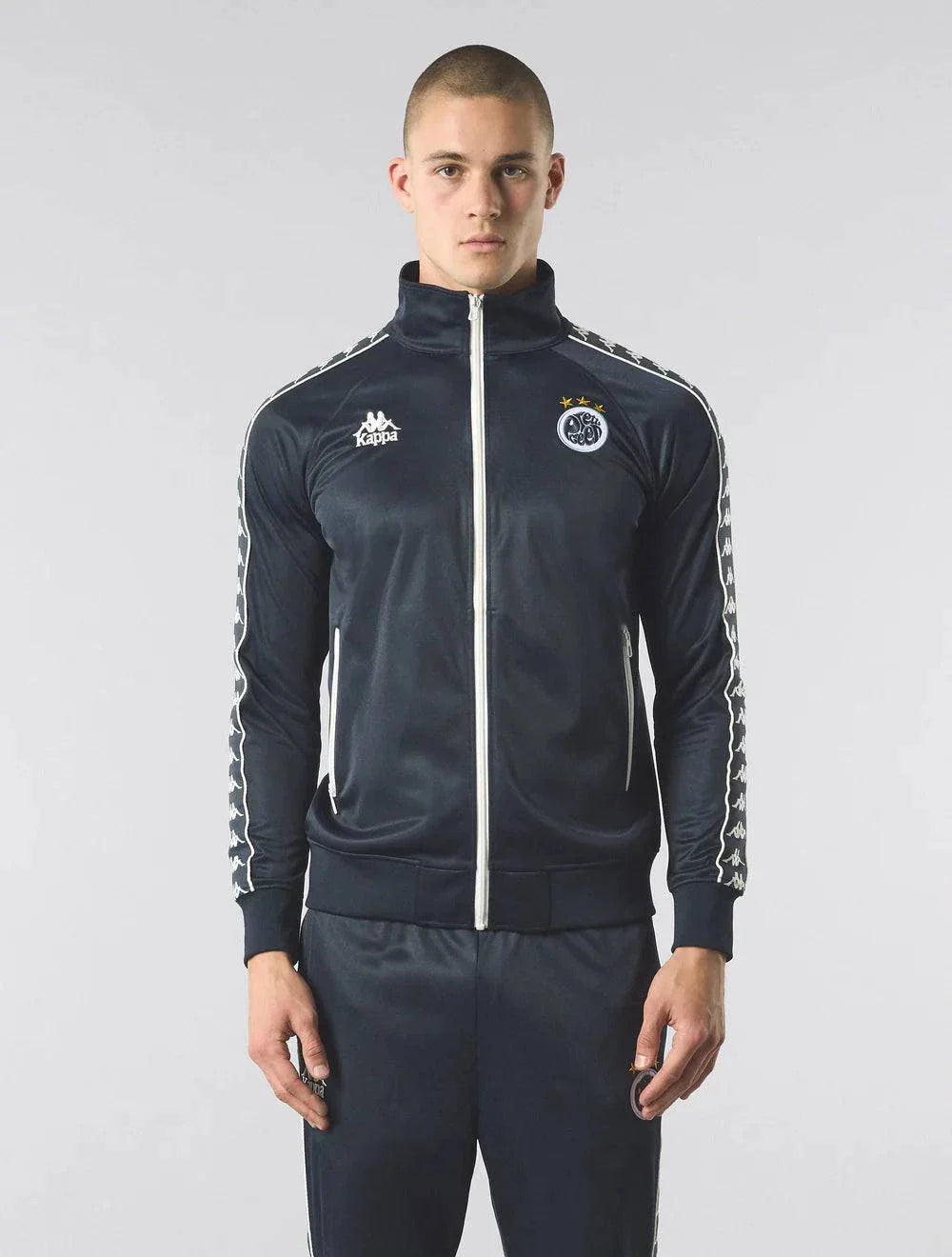 Pretty Green Maine Road Track Top Navy