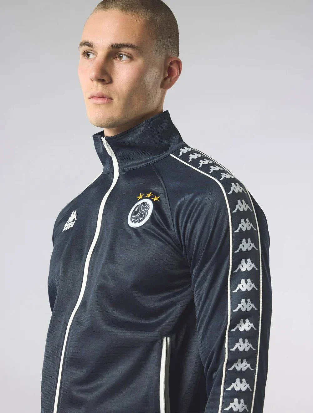 Pretty Green Maine Road Track Top Navy