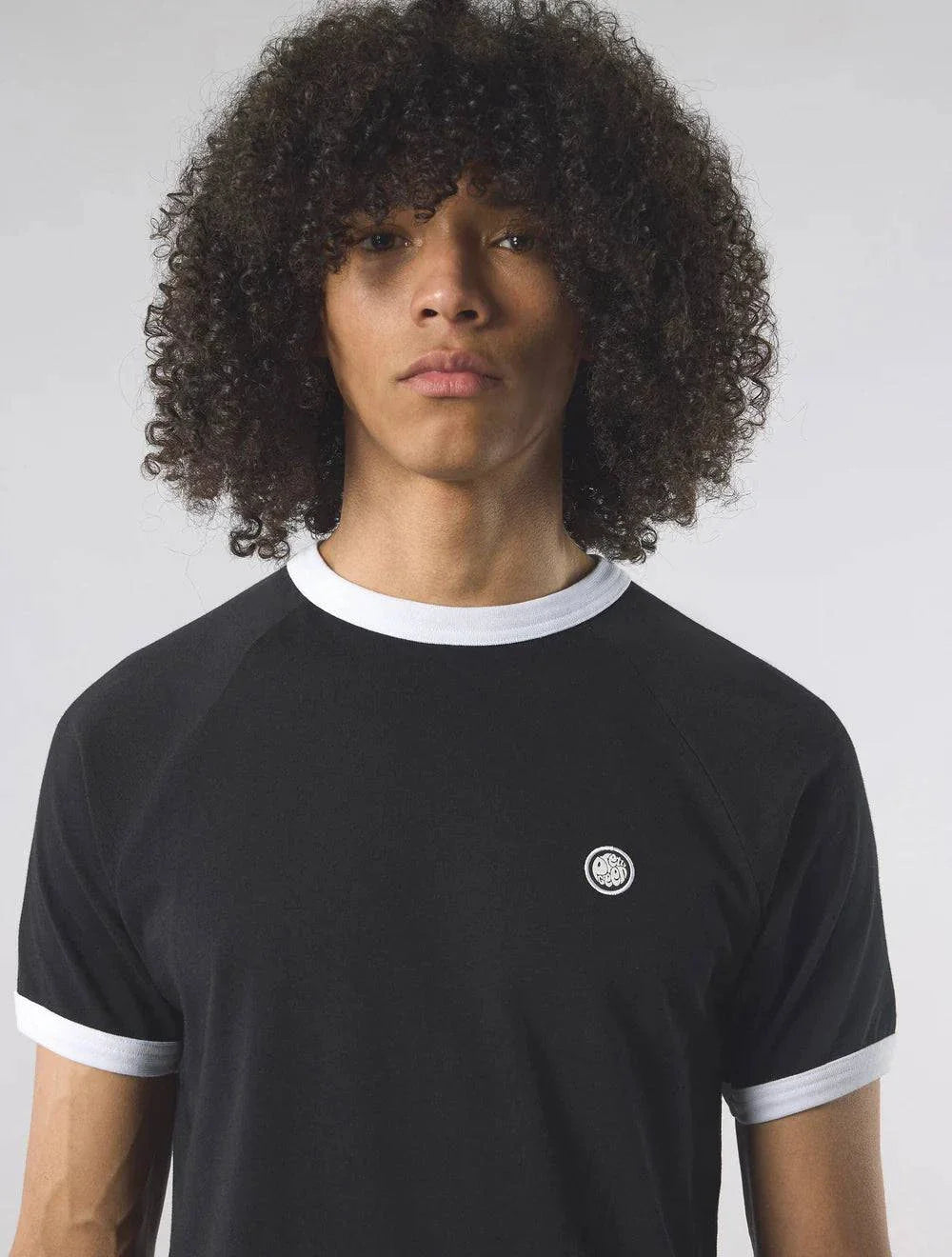 Pretty Green Boston Ringer T-Shirt Black