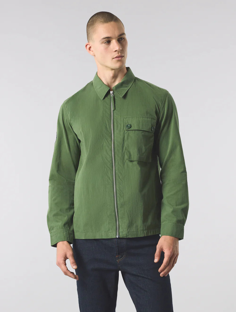 Pretty Green Feltham Overshirt Khaki