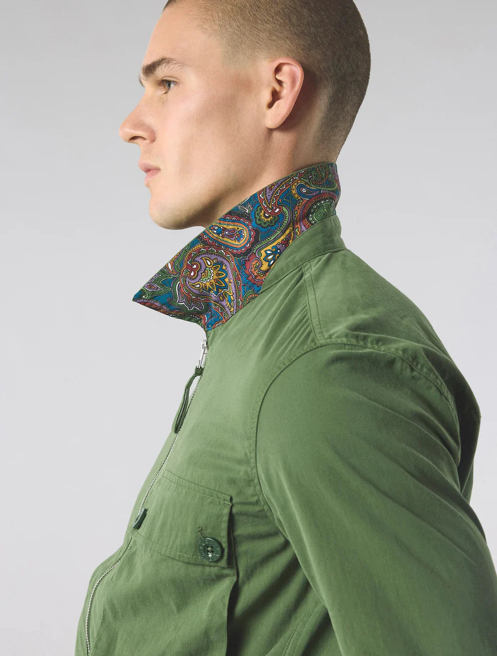 Pretty Green Feltham Overshirt Khaki