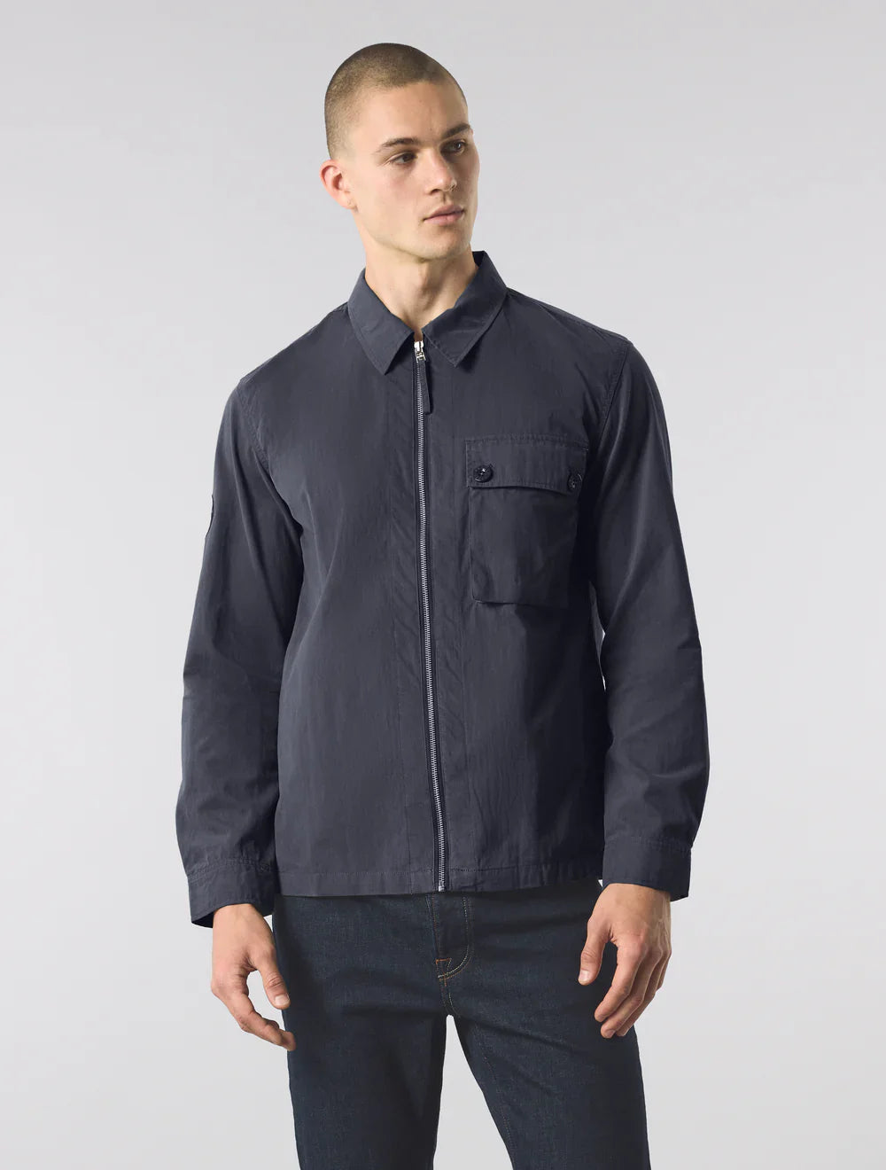 Pretty Green Feltham Overshirt Navy