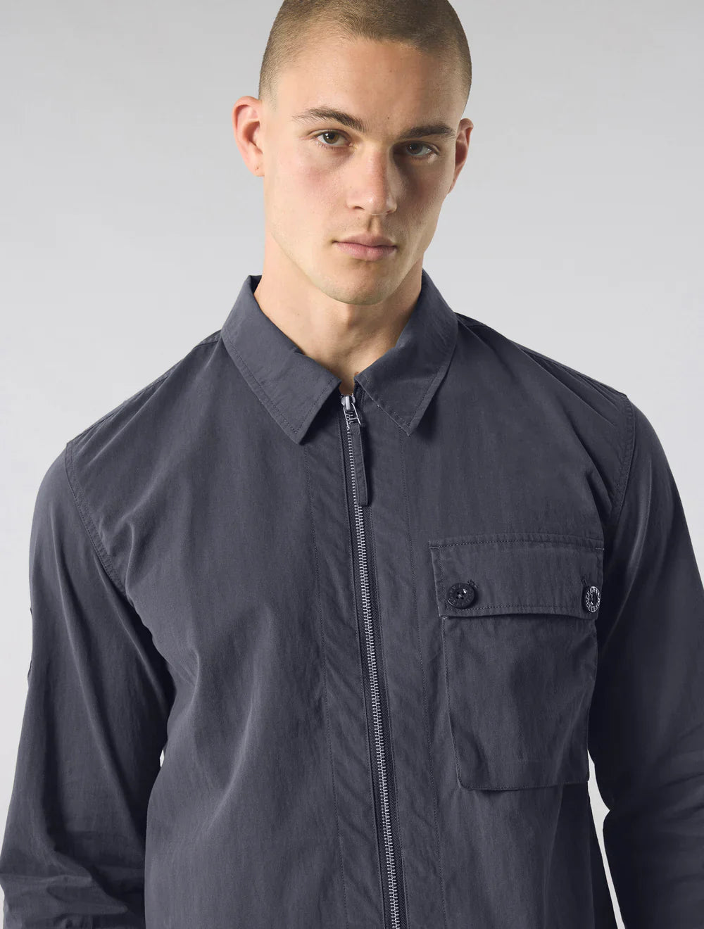 Pretty Green Feltham Overshirt Navy