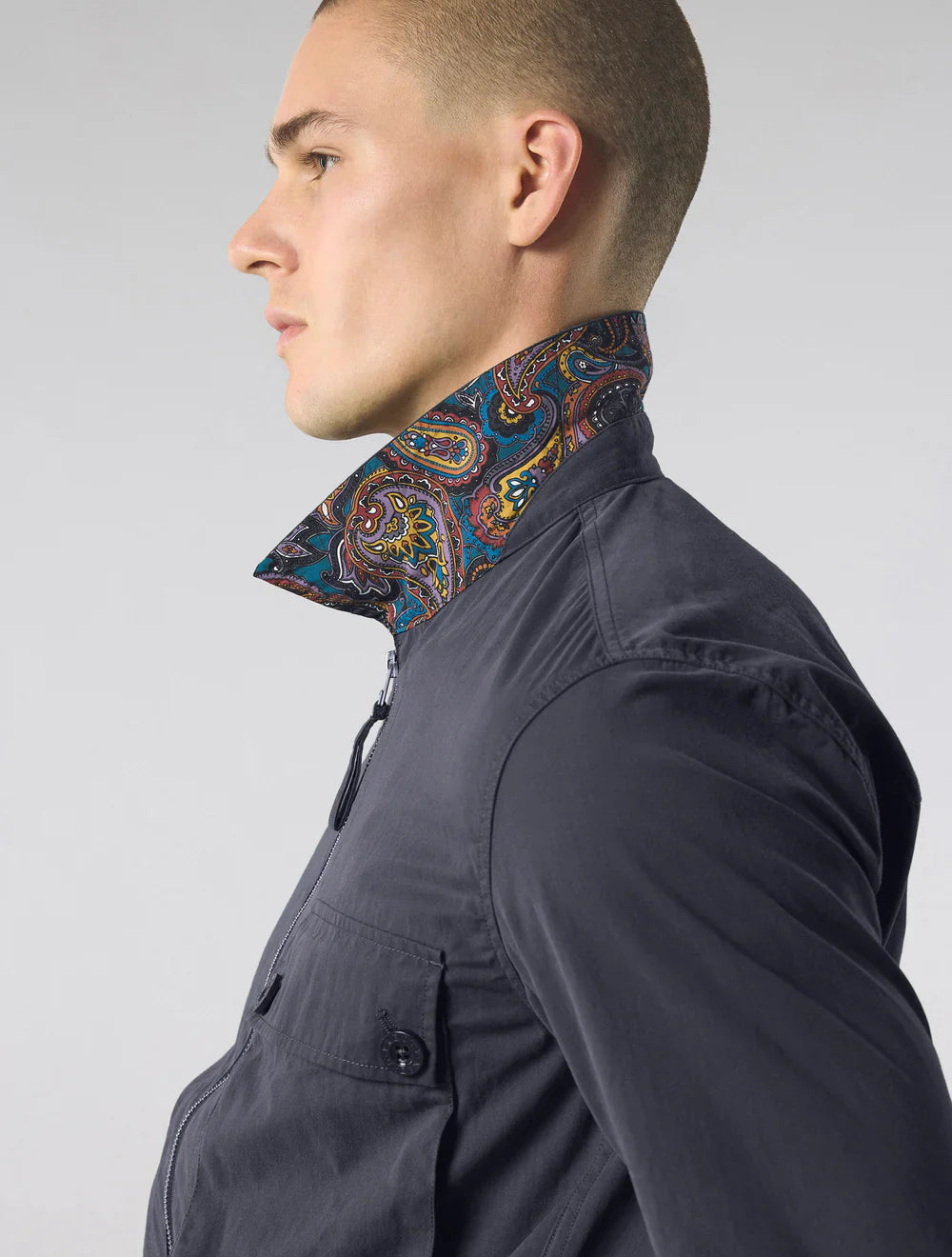 Pretty Green Feltham Overshirt Navy