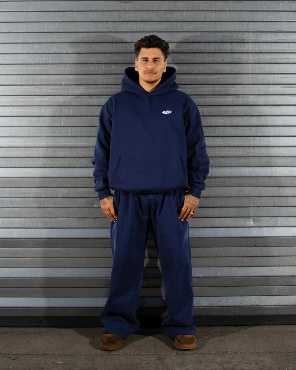 DCRB Tracksuit Open Leg Jogger - Navy Blue