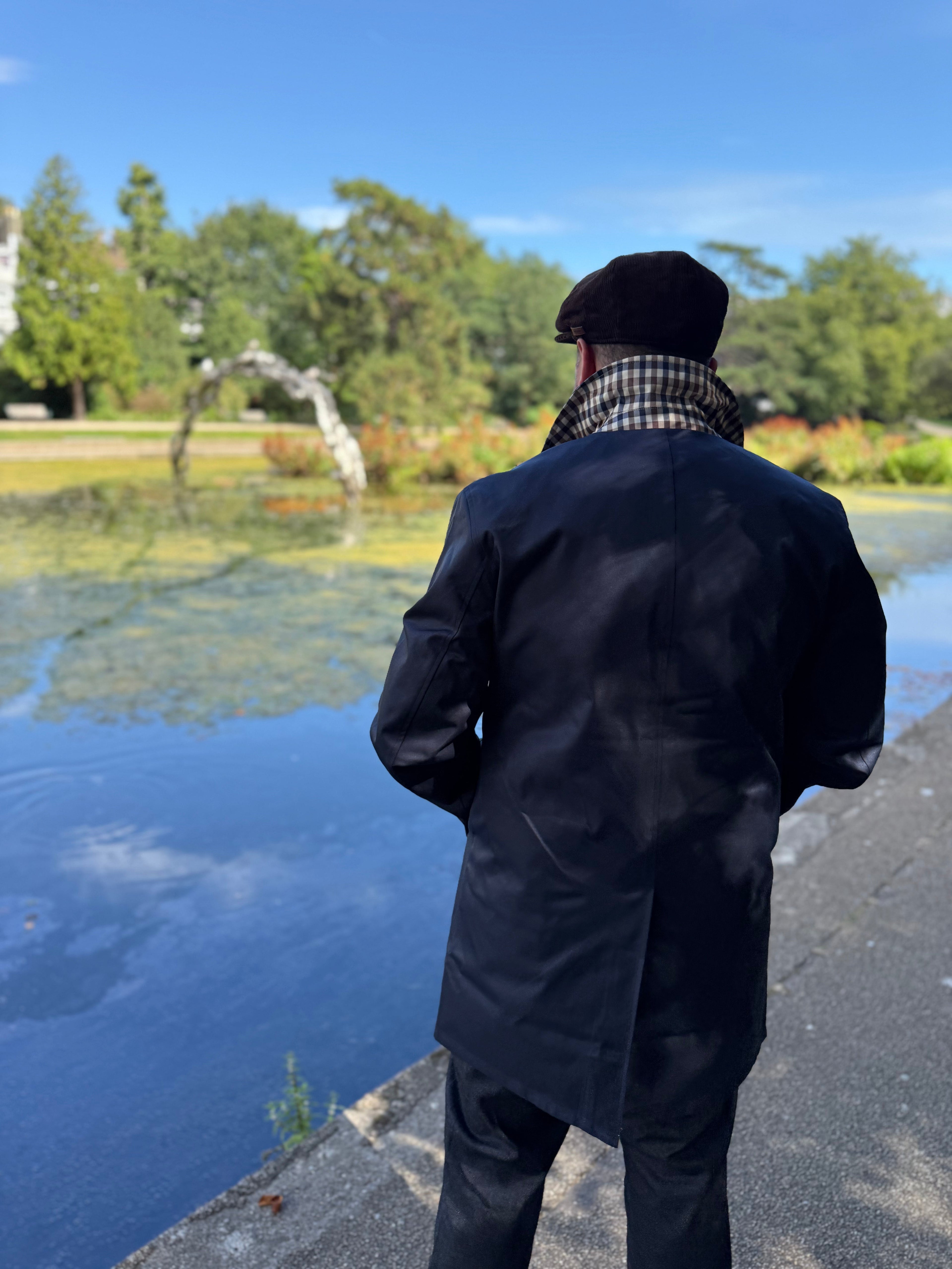 Aquascutum Active Archival Reversible Mac Navy